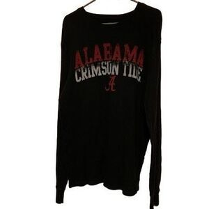 Alabama Crimson Tide Size XL Black Thermal Long Sleeved Shirt